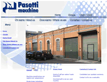 Tablet Screenshot of pasottimacchine.com